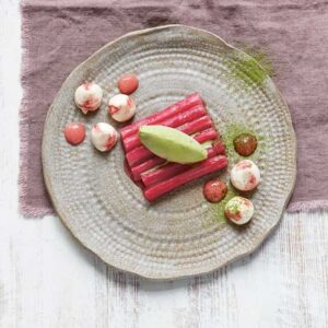 Rhubarb & Matcha Green Tea Ice Cream Recipe